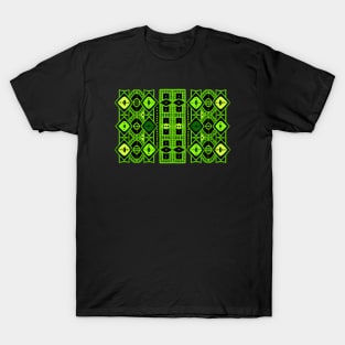 New african abstract textile patterns - Green T-Shirt